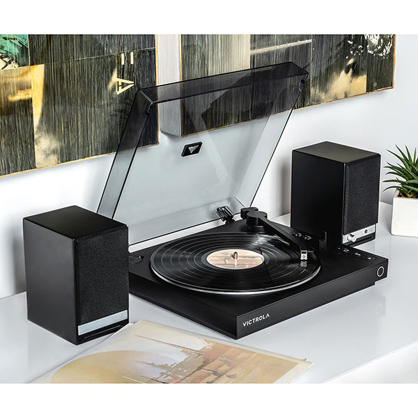 مشغل أسطوانات أوتوماتيكي من فيكترولا VPT-800-BLK-INT - أسود