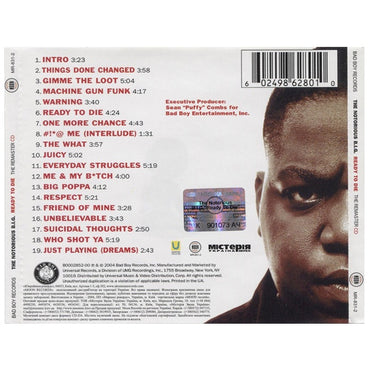 Notorious Big - Ready To Die - CD