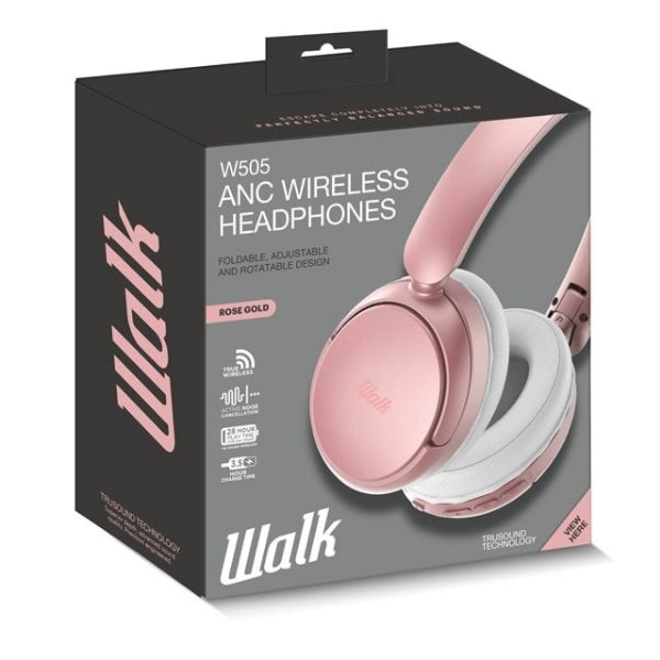 Walk Audio ANC headphones (Rose Gold)