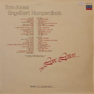 Tom Jones & Engelbert - Love Letters - 2LP (Used Vinyl)