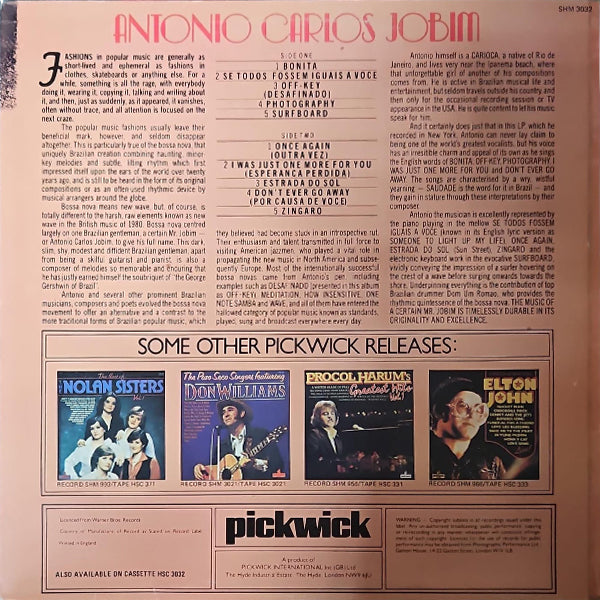 Antonio Carlos Jobim - The Composer Of Desafinado, Plays - LP - (Used Vinyl)