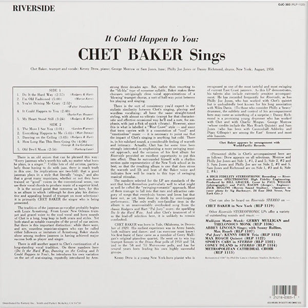 Chet Baker - It Could Happen To You - LP