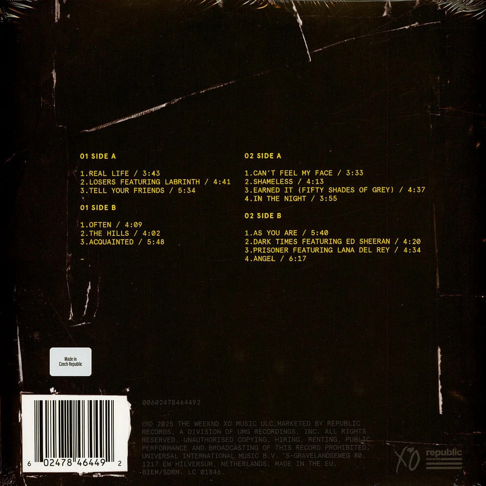 ذا ويكند - الجمال وراء الجنون (إصدار الذكرى العاشرة على فينيل شفاف) - ألبوم مزدوج