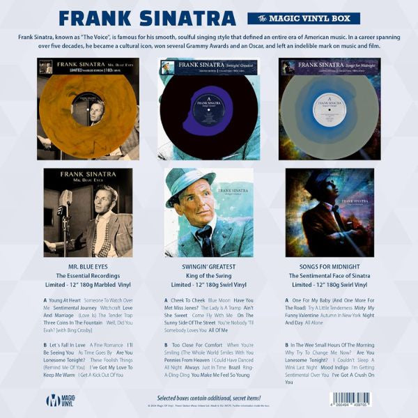 Frank Sinatra - Frank Sinatra (Limited Edition 3 x Unique Collectors Vinyl) - The Magic Vinyl Box - 3LP
