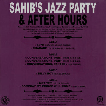Sahib Shihab - Sahib'S Jazz Party & After Hours (RSD Exclusive) - 2LP