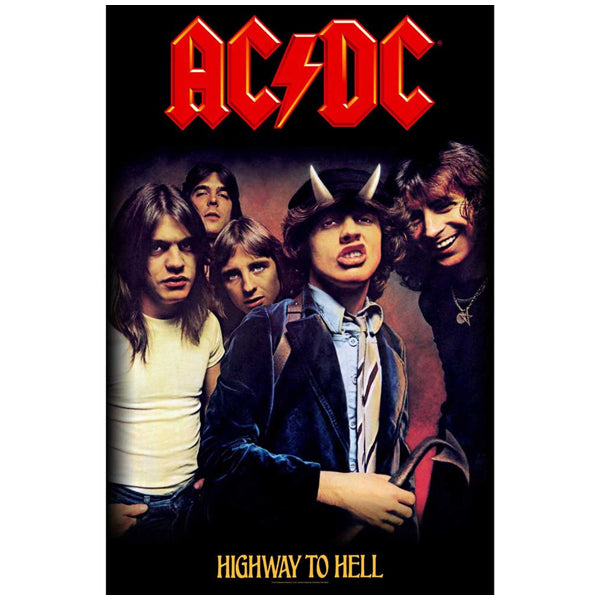 ملصق نسيجي لأغنية AC/DC - الطريق إلى الجحيم