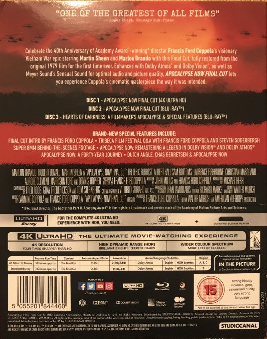 نهاية العالم الآن: النسخة النهائية - بلو راي 4K