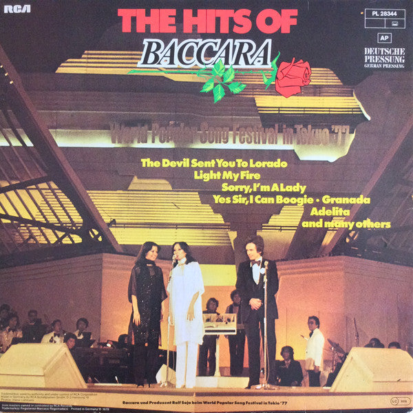 Baccara – The Hits Of Baccara - LP (Used Vinyl)