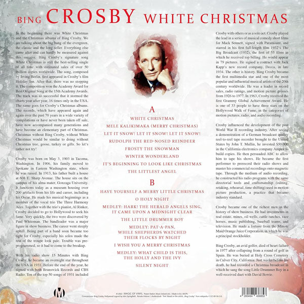 Bing Crosby - White Christmas (Limited Edition White Vinyl) - LP