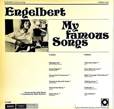 Engelbert Humperdinck - My Famous Songs - LP (Used Vinyl)