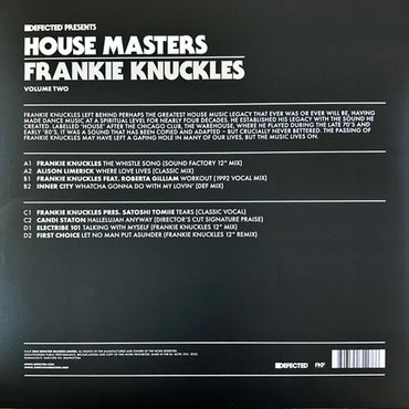 Frankie Knuckles / Various Artists - Defected Presents House Masters - Frankie Knuckles - Volume Two - 2x12"
