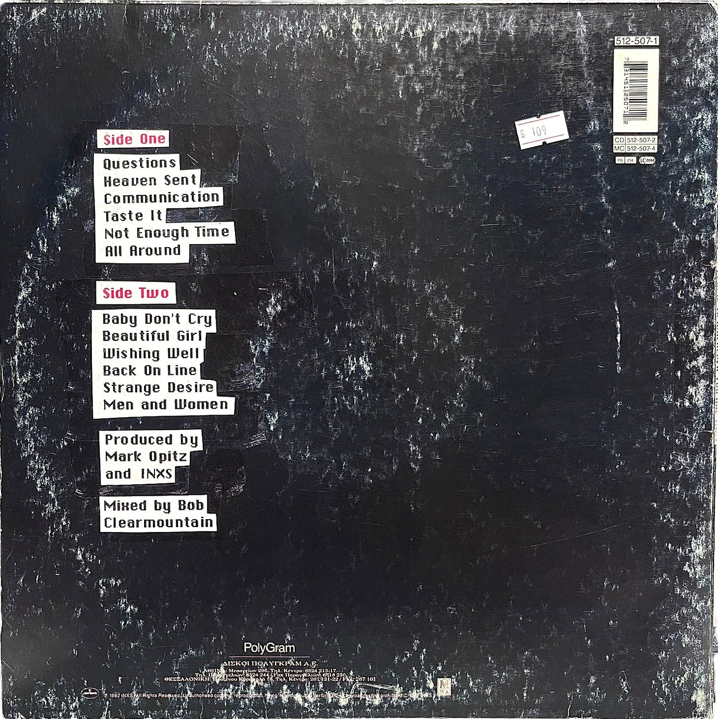 INXS - Welcome To Wherever You Are - LP (أسطوانة فينيل مستعملة)