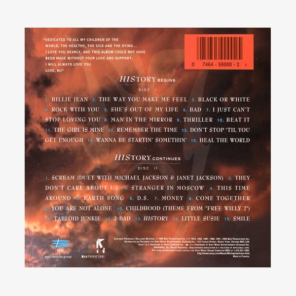 Michael Jackson - History: Past Present - CD
