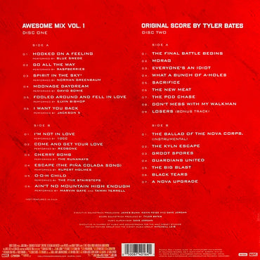 مجموعة فنانين - موسيقى تصويرية لفيلم حراس المجرة - (إصدار فاخر محدود من الفينيل الأحمر/الأصفر المتداخل) - ألبوم مزدوج