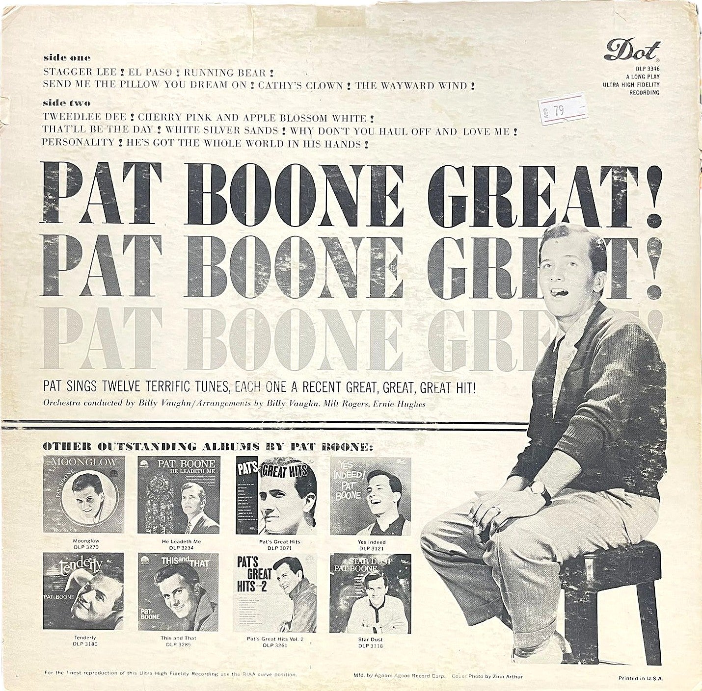 Pat Boone - Great! Great! Great! - LP (Used Vinyl)