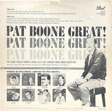 Pat Boone - Great! Great! Great! - LP (Used Vinyl)
