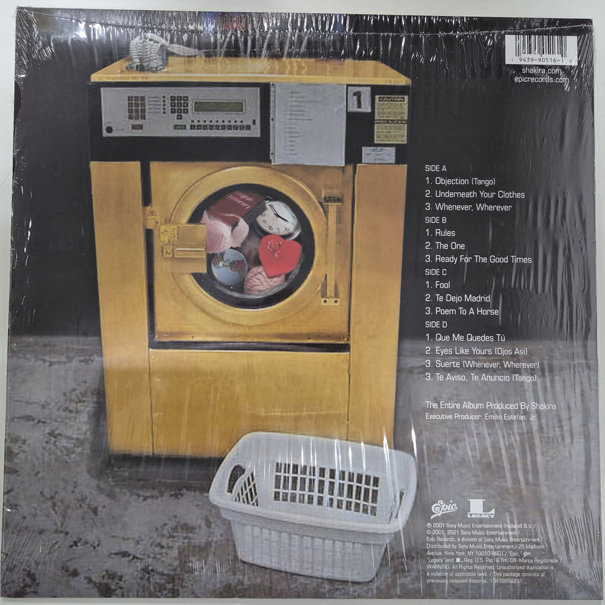 Shakira - Laundry Service (Damage Side C&D)ice (Yellow Vinyl) - AS.IS