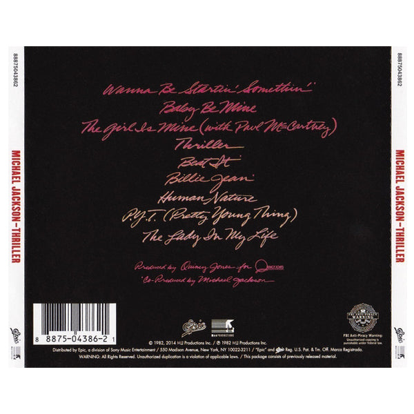 Michael Jackson - Thriller - CD