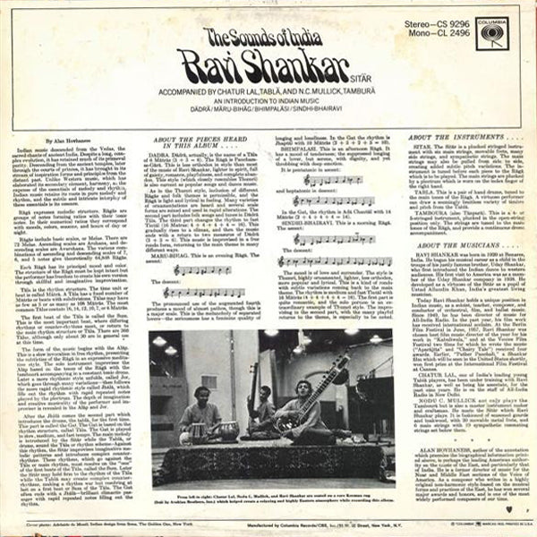 Ravi Shankar - The Sounds Of India - LP (Used Vinyl)