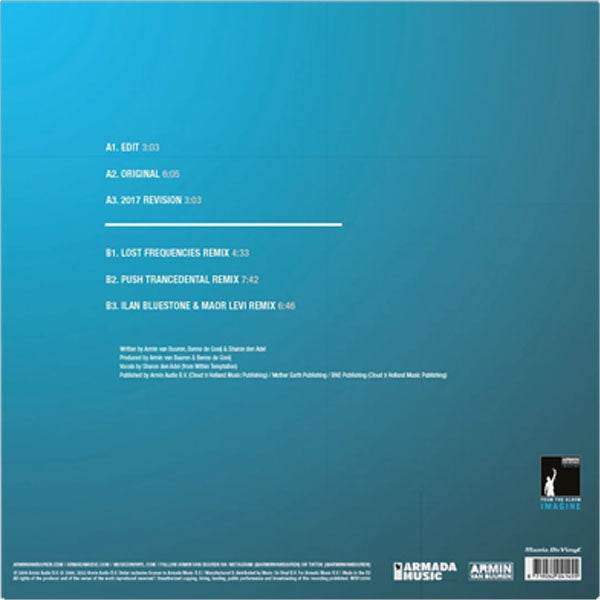 Armin Van Buuren - In And Out Of Love (Limited Edition Numbered, Half & Half Aquamarine & White Vinyl) - 12"