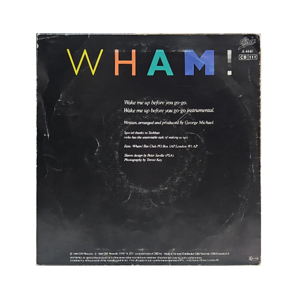 Wham! - Wake Me Up Before You Go-Go - 7" (Used Vinyl)