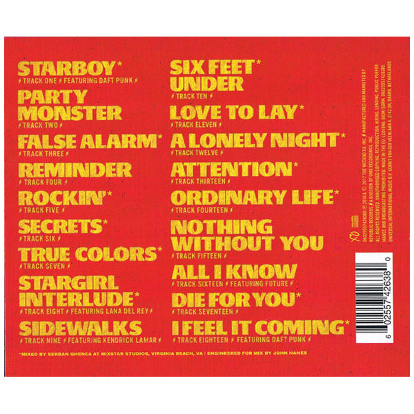 ذا ويكند - ستار بوي - سي دي