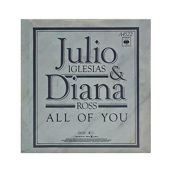 Julio Iglesias & Diana Ross – All Of You- 7" (Used Vinyl)