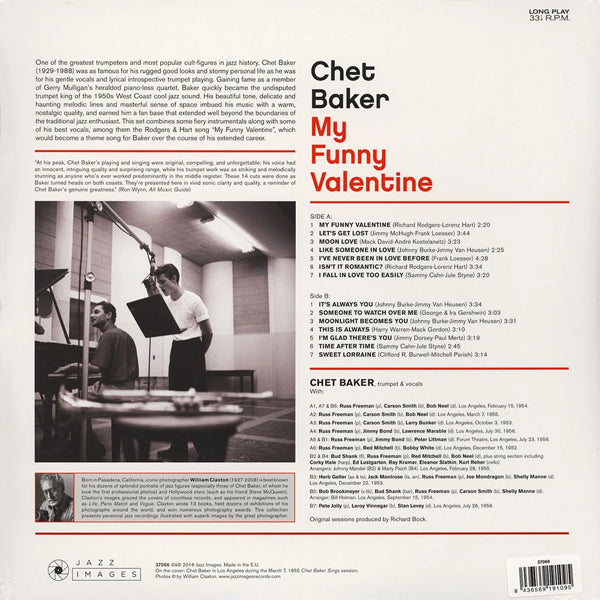 Chet Baker - My Funny Valentine ( Limited Edition) - LP