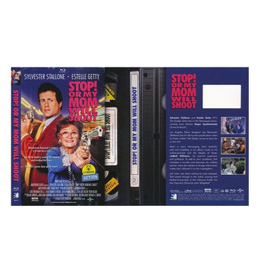 Stop! Or My Mom Will Shoot (Retro VHS Packaging) - Blu ray Disc