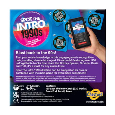 Trivia - Spot The Intro 90S Boardgame