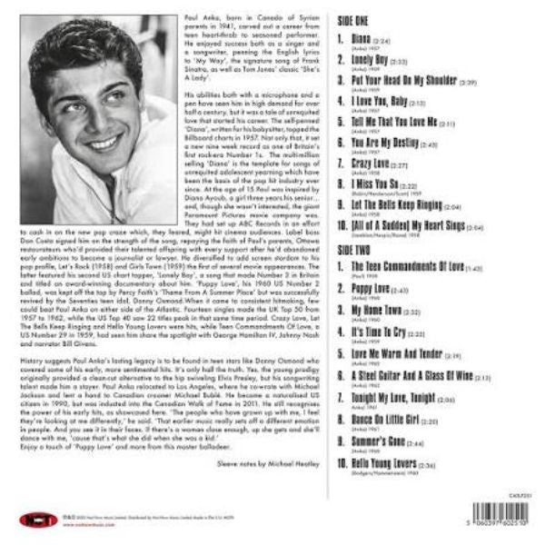 Paul Anka - Diana The Very Best Of Paul Anka - LP
