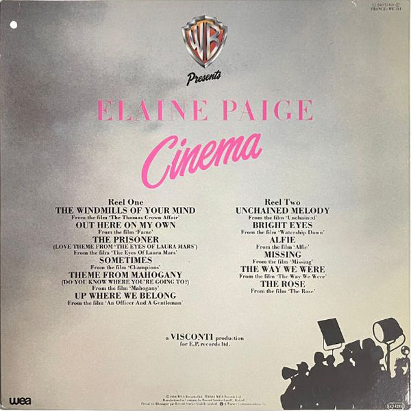 Elaine Paige - Cinema - LP (Used Vinyl)