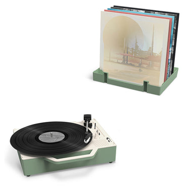 Victrola Re-Spin Sustainable Bluetooth Suitcase Record Player - Basil Green INT (AS IS)
