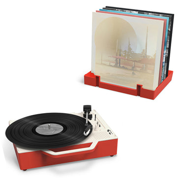 Victrola Re-Spin Sustainable Bluetooth Suitcase Record Player - Poinsetta Red INT (AS IS)