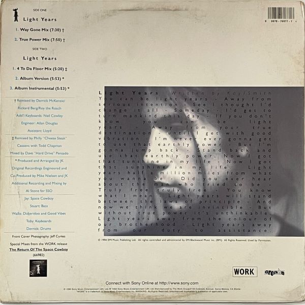 Jamiroquai – Light Years - LP (Used Vinyl)