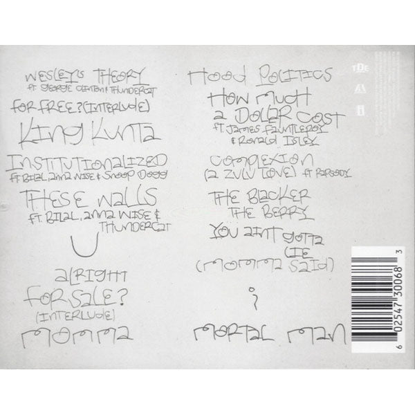 كيندريك لامار - تو بيمب أ باترفلاي - سي دي