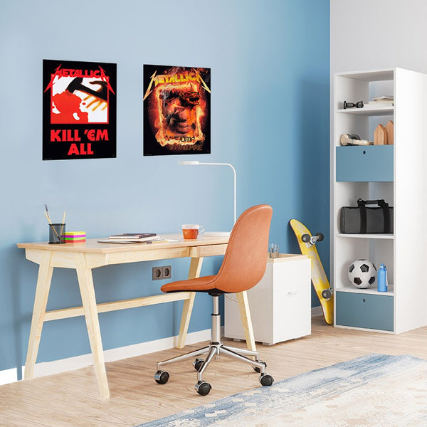 ميتاليكا - مجموعة ملصقات تشيبي 52x38 - اقتلهم جميعًا / رجل النار