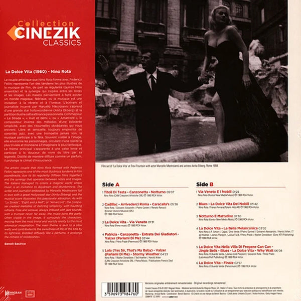 Nino Rota - Original Movie Soundtrack La Dolce Vita - LP