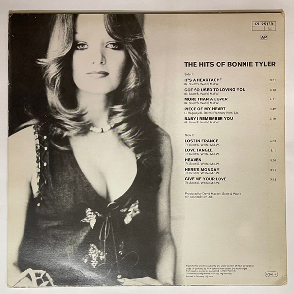 Bonnie Tyler - The Hits Of Bonnie Tyler - LP (Used Vinyl)