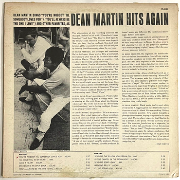 Dean Martin - Dean Martin Hits Again - LP (Used Vinyl)