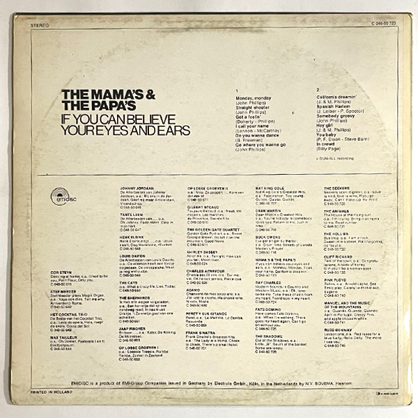 Mamas & the Papas - If You Can Believe Your Eyes And Ears - LP (Used Vinyl)