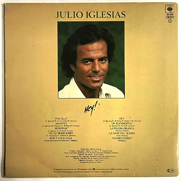 Julio Iglesias - Hey! - LP (Used Vinyl)