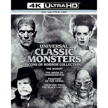 Universal Classic Monsters - Icons Of Horror Collection (4 Disc) - Blu Ray - 4K