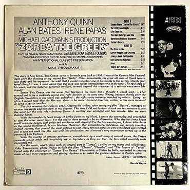 Mikis Theodorakis - Zorba The Greek (Original Soundtrack Album) - LP (Used Vinyl)