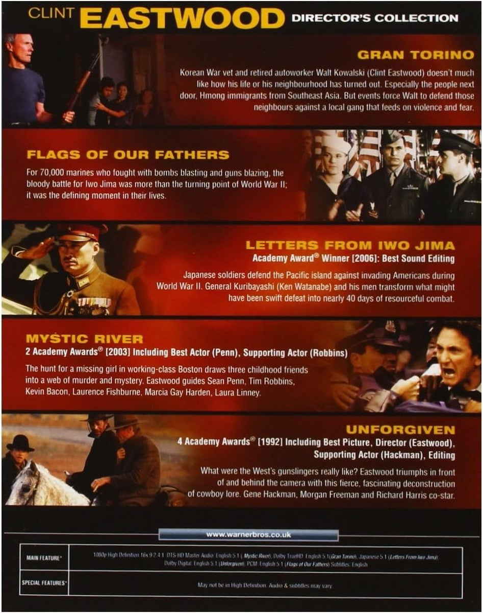 مجموعة أفلام كلينت إيستوود: 5 أفلام - بلو راي