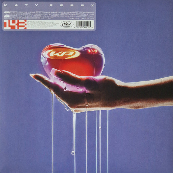 كاتي بيري - 143 (إصدار محدود، غلاف فني بديل، فينيل أحمر شفاف) - ألبوم