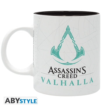 Eivor Viking Valhalla Crest Design Assasin's Creed Licensed White 320 ml High Quality Ceramic Mug