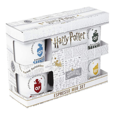 Harry Potter Quidditch 150 ml 4x Ceramic Espresso Mug Gift Set