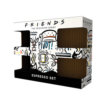 F.R.I.E.N.D.S. Central Perk 150 ml 4x Ceramic Espresso Mug Gift Set
