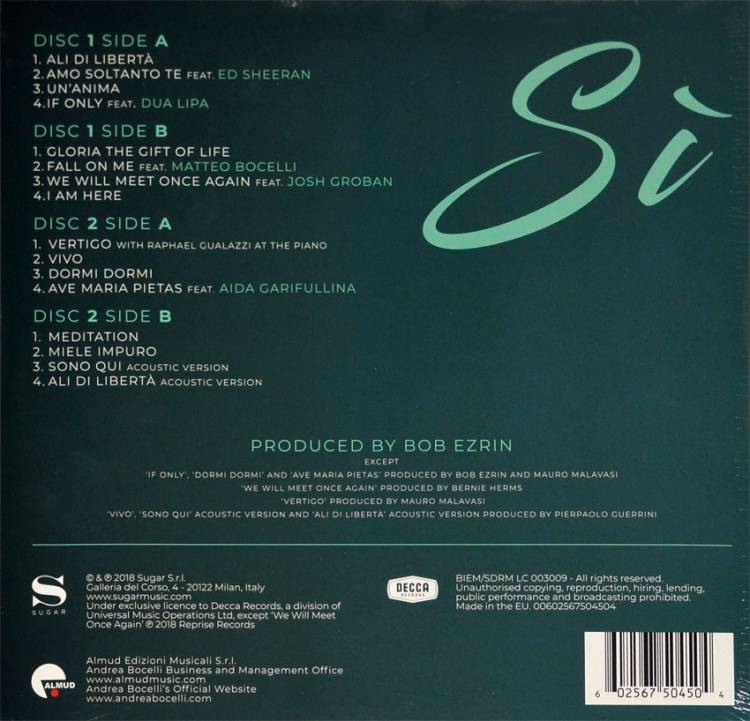 أندريا بوتشيلي - سي - ألبوم مزدوج